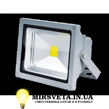 ПРОЖЕКТОР 10W LED 6400K СЕРЫЙ 800LM